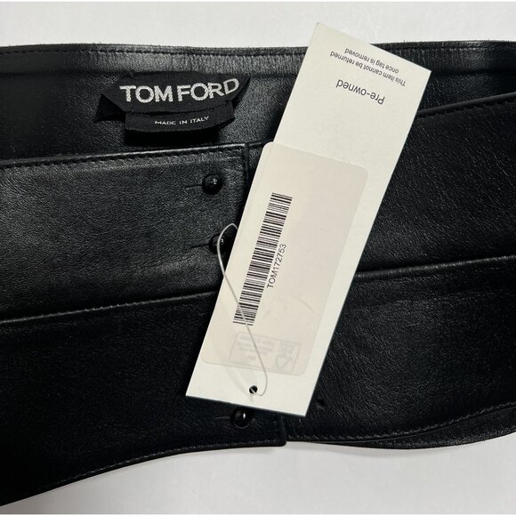 Tom Ford Wide Leather Belt in Black main image 2